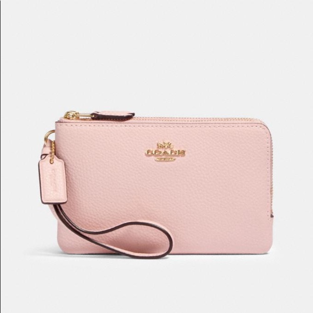 Coach Pebbled Leather Small Wristlet